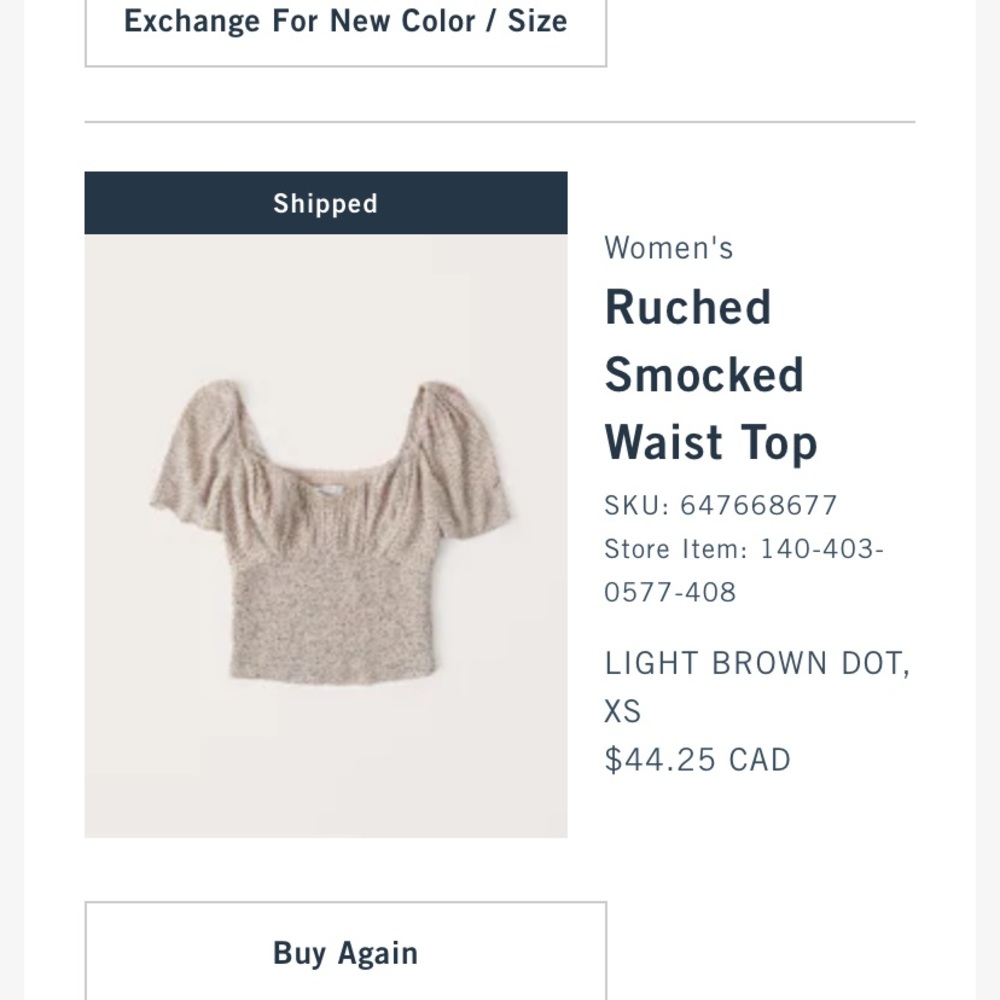 New Abercrombie and Fitch blouse